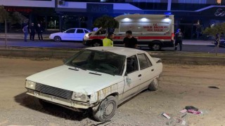 Takla atan otomobilden burnu bile kanamadan çıktı
