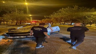 Takla atan otomobilin sürücüsü ağır yaralandı
