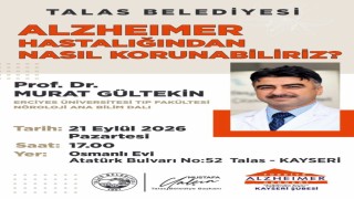 Talas'ta alzheimer hastalığına karşı farkındalık buluşması