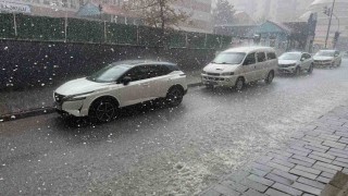 Tatvan'da sağanak ve dolu etkili oldu