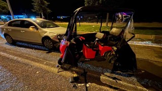 Tavşanlı'da otomobil elektrikli bisiklete çarptı: 2 yaralı