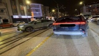 Trafik kazası sebebiyle tramvay seferleri aksadı