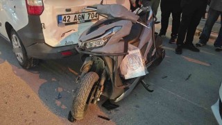 Trafik kazasında sürücü yaralandı