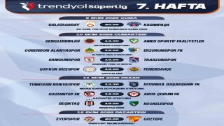 Trendyol Süper Ligde 7-16. hafta programları açıklandı