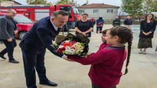 Turhal Belediyesi'nden ilkokul öğrencilerine yangın güvenliği eğitimi