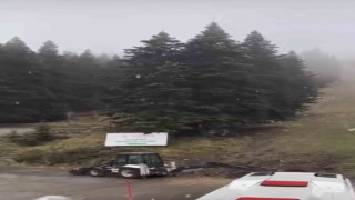Uludağ'a sezonun ilk karı yağdı