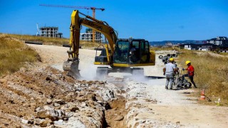 Uşakta altyapı çalışmaları sürüyor