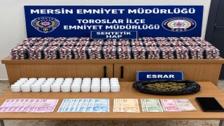 Uyuşturucu taciri binlerce sentetik hap ve esrarla yakalandı