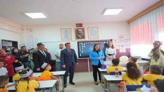 Vali Arslandan minik öğrencilere uyum desteği