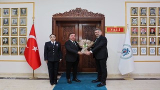 Vali Aydoğdu, Erzincan'ın yeni Emniyet Müdürü Doköz'ü kabul etti