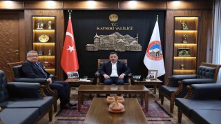 Vali Çiçek, İl Emniyet Müdürü Sinan Ergen'i kabul etti
