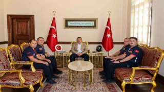 Vali Sözer, itfaiye personeliyle bir araya geldi