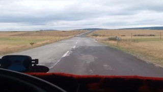 Yol durumunu ve kazaları anlatırken kazaya tanıklık etti