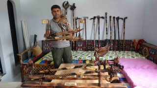 Yozgatlı baston ustasının el emeği eserleri, siyasetçilerin ve gurbetçilerin gözdesi oldu