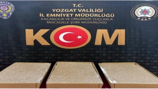 Yozgat'ta doldurulmuş makaron ele geçirildi