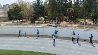 Yükümlüler eğitim ve spor alanlarını boyadı, 12 milyon TLlik kamu yararı sağlandı
