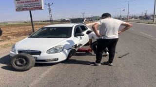 Zorlu geçen KPSSnin ardından kullandığı otomobilin tekeri yerinden fırladı