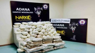 Adana'da dev operasyon: 100 kilogram esrar ele geçirildi