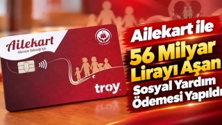 Ailekart ile 56 Milyar Lirayı Aşan Sosyal Yardım Ödemesi Yapıldı