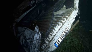 Artvin'de trafik kazası: Baba öldü, iki çocuğu yaralandı