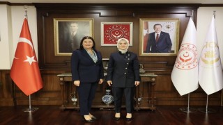 Bakan Göktaş, Foça Belediye Başkanı Fıçı ile bir araya geldi