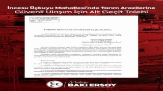 Baki Ersoy'dan güvenli ulaşım talebi