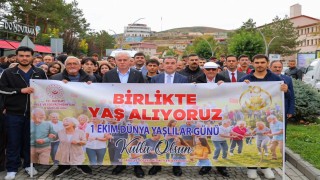 Bayburt'ta 'Dünya Yaşlılar Günü' dolayısıyla yürüyüş ve spor etkinlikleri düzenlendi