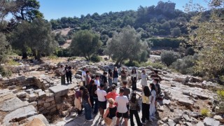 Bodrum'da öğrenciler Pedasa Antik Kenti'nde tarih ve doğayla buluştu
