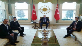Cumhurbaşkanı Erdoğan, Çekmeköy Belediye Başkanı Çerkez'i kabul etti