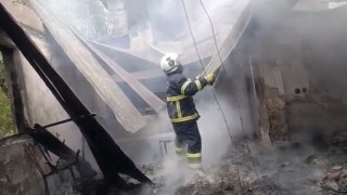 Dağlıca'da okulda korkutan yangın