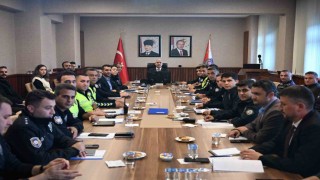 Düzce Emniyetinde güvenlik ve asayiş toplantısı