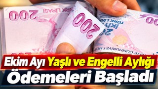 Ekim Ayı Yaşlı ve Engelli Aylığı Ödemeleri Başladı