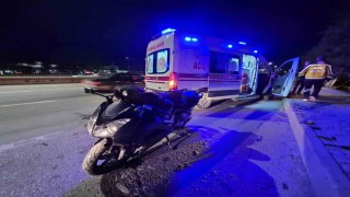 Eskişehir Çevre Yolu'nda motosiklet otomobile arkadan çarptı