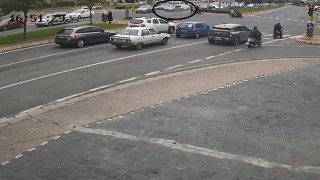 Görünen kaza kamerada