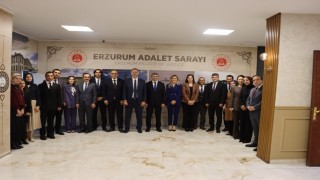 HSK heyeti Erzurum Adliyesi'ni ziyaret etti