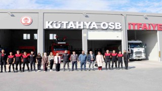 İtfaiye Haftası'nda öğrencilerden Kütahya OSB itfaiyesine anlamlı ziyaret