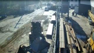 İzmir'de 7 işçinin yaralandığı patlama anı kamerada
