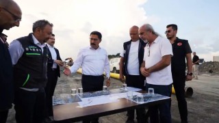 Koçören TOKİ bölgesinde 7 kilometrelik yol çalışması sürüyor