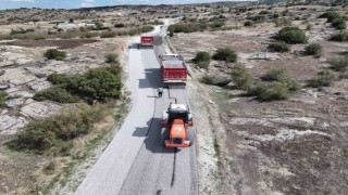 Kula'da 35 kilometrelik yol yenileniyor