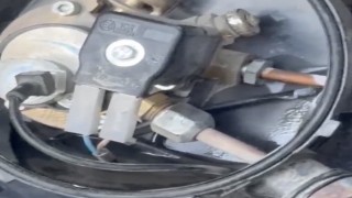 LPG sızıntısına aldırmadan yanan sigara ile dolaştı