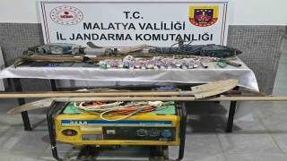 Malatya'da kaçak kazı yapan 6 şüpheli suçüstü yakalandı