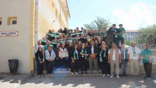 Muğlaspor oyuncuları, Turgut Reis Anadolu Lisesi'nde gençlerin sorularını yanıtladı