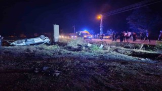 Osmaniye'de otomobil şarampole uçup takla attı: 3 yaralı