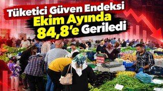Tüketici Güven Endeksi Ekim Ayında 84,8’e Geriledi
